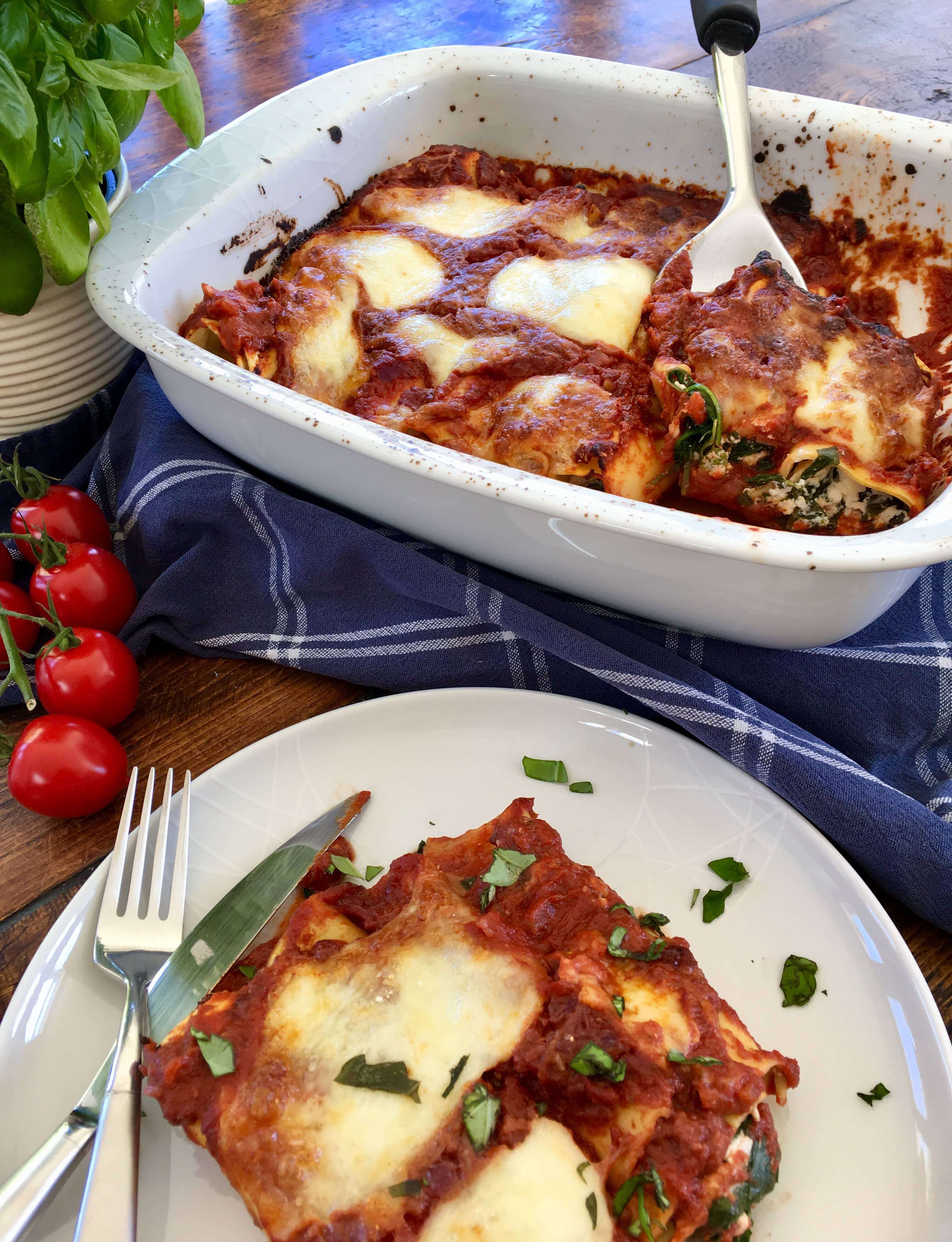 A Simple Cannelloni Recipe Stuffed With Spinach And Ricotta