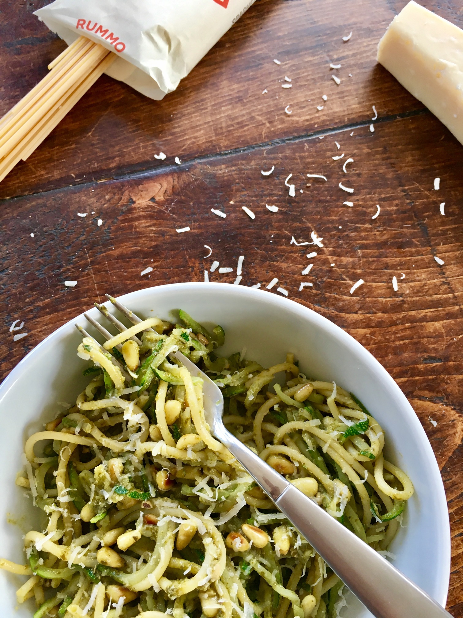 Courgette Spaghetti Serve with Your Favourite Pasta Sauce